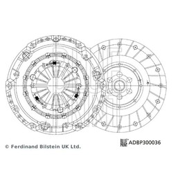 Sprzęgło BLUE PRINT ADBP300036 do 